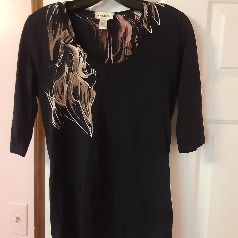 Womens Diesel 3 Quarter Sleeve Shirt